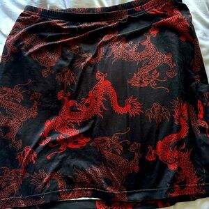 Printed Mini Skirt